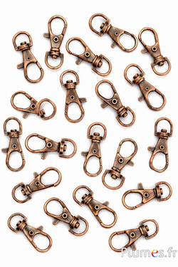 Musketonhaak - 30 x 10 mm - brons